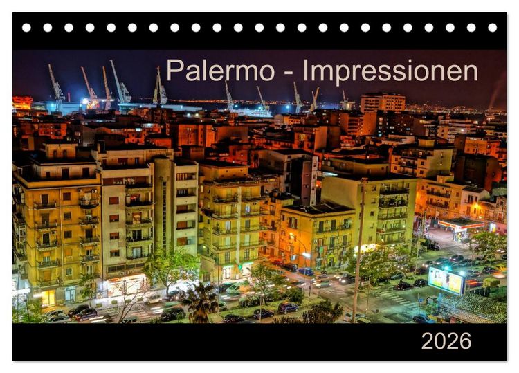 Produktbild: Palermo - Impressionen (Tischkalender 2026 DIN A5 quer), CALVENDO Monatskalender