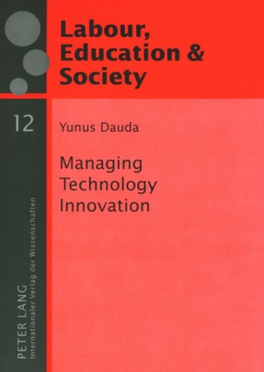 Produktbild: Managing Technology Innovation