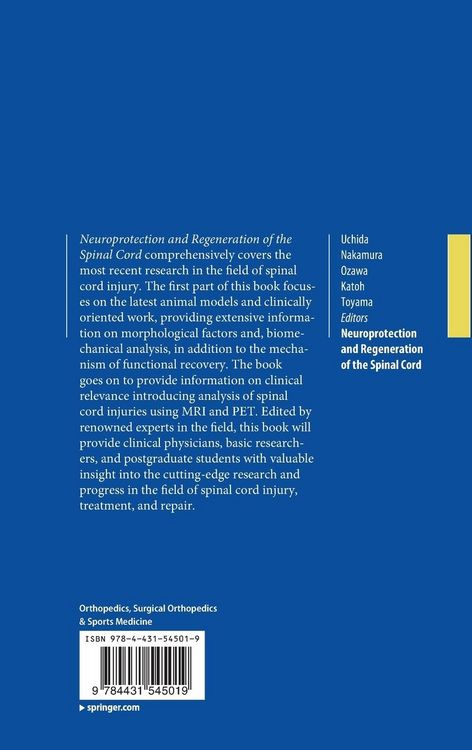 Produktbild: Neuroprotection and Regeneration of the Spinal Cord