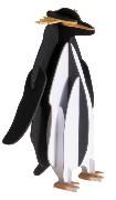 Produktbild: 3D Papiermodell. Pinguin
