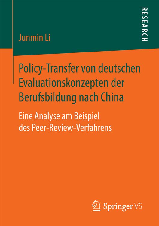 Produktbild: Policy-Transfer von deutschen Evaluationskonzepten der Berufsbildung nach China