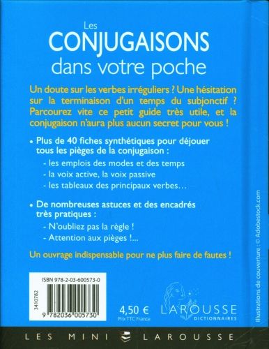Produktbild: Les conjugaisons dans votre poche