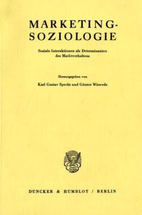 Produktbild: Marketing-Soziologie.