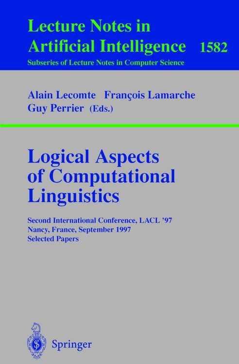 Produktbild: Logical Aspects of Computational Linguistics