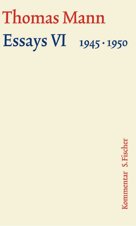 Produktbild: Essays VI 1945-1950
