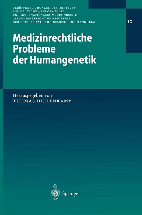 Produktbild: Medizinrechtliche Probleme der Humangenetik
