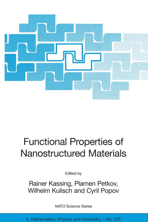Produktbild: Functional Properties of Nanostructured Materials