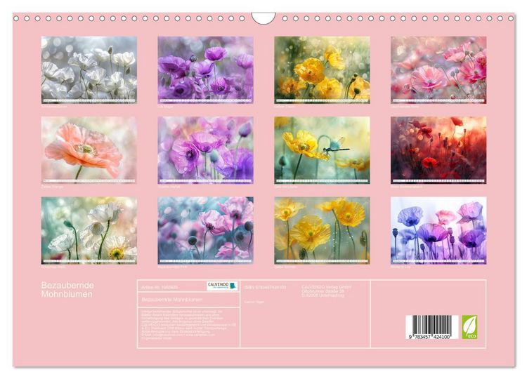 Produktbild: Bezaubernde Mohnblumen (Wandkalender 2026 DIN A3 quer), CALVENDO Monatskalender