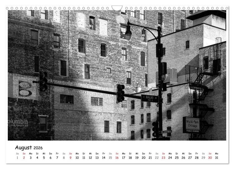 Produktbild: Chicago 2026 (Wandkalender 2026 DIN A3 quer), CALVENDO Monatskalender