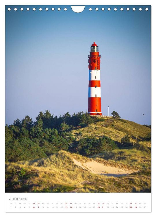 Produktbild: Amrum - Das Gesicht der Nordsee (Wandkalender 2026 DIN A4 hoch), CALVENDO Monatskalender