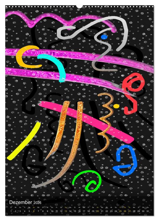 Produktbild: Kunst im Zeitgeist (hochwertiger Premium Wandkalender 2026 DIN A2 hoch), Kunstdruck in Hochglanz