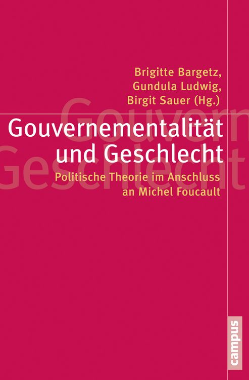 Produktbild: Gouvernementalit&auml;t und Geschlecht