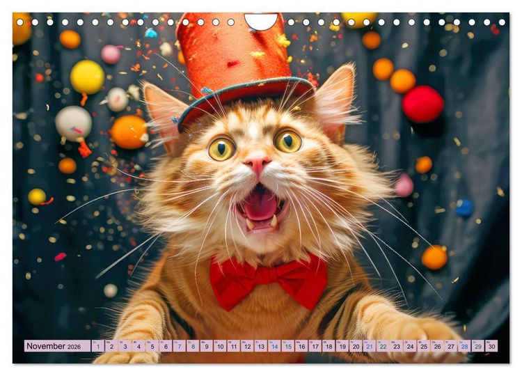 Produktbild: Ginger - Samtpfotiger Abenteurer (Wandkalender 2026 DIN A4 quer), CALVENDO Monatskalender
