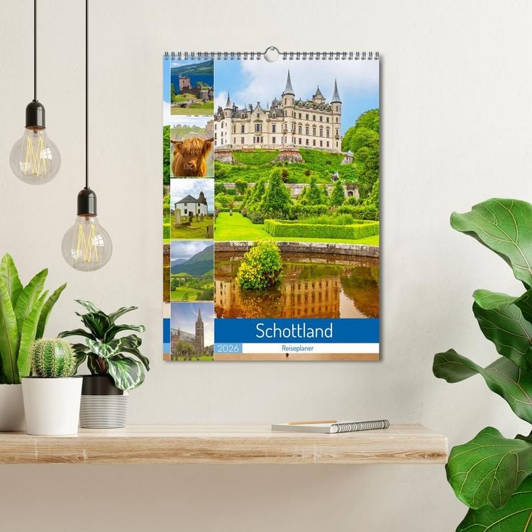 Produktbild: Schottland - Reiseplaner (Wandkalender 2026 DIN A3 hoch), CALVENDO Monatskalender