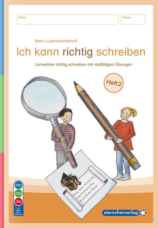 Produktbild: Mein Lupenschreibheft 1 bis 3 - Ich kann richtig schreiben - Ausgabe mit Artikelkennzeichnung (DaZ)