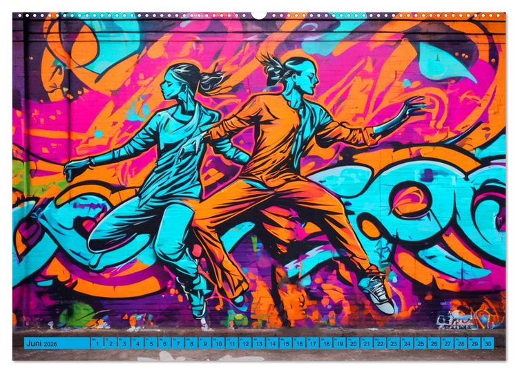 Produktbild: Lebensart Hip Hop (Wandkalender 2026 DIN A2 quer), CALVENDO Monatskalender