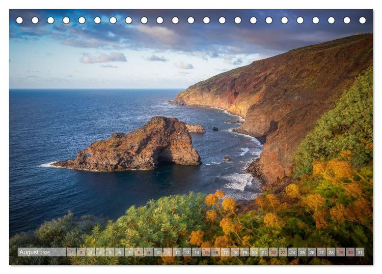 Produktbild: Kanarisch Wild - La Palma (Tischkalender 2026 DIN A5 quer), CALVENDO Monatskalender