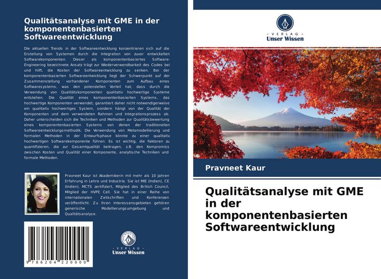 Produktbild: Qualit&auml;tsanalyse mit GME in der komponentenbasierten Softwareentwicklung