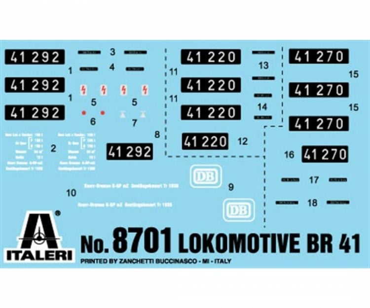 Produktbild: Italeri 510008701 H0 Dampflok BR 41 Plastik-Bausatz