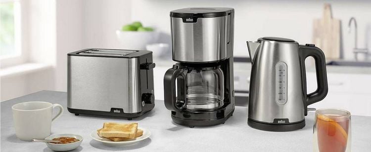 Produktbild: Braun KF 1500 BK Kaffeemaschine Schwarz, Edelstahl Fassungsverm&ouml;gen Tassen=10 Glaskanne