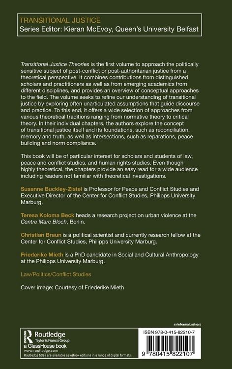 Produktbild: Transitional Justice Theories