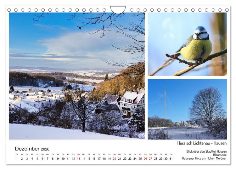 Produktbild: M&auml;rchenhaftes Hessisch Lichtenau (Wandkalender 2026 DIN A4 quer), CALVENDO Monatskalender