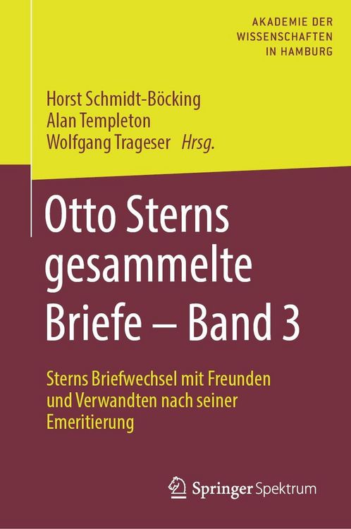 Produktbild: Otto Sterns gesammelte Briefe - Band 3