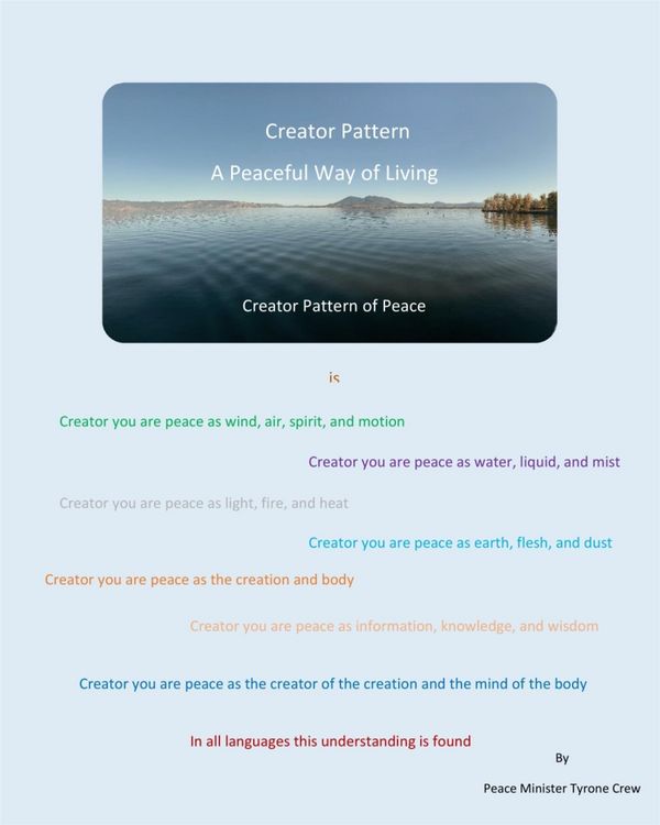 Produktbild: Creator Pattern A Peaceful Way of Living