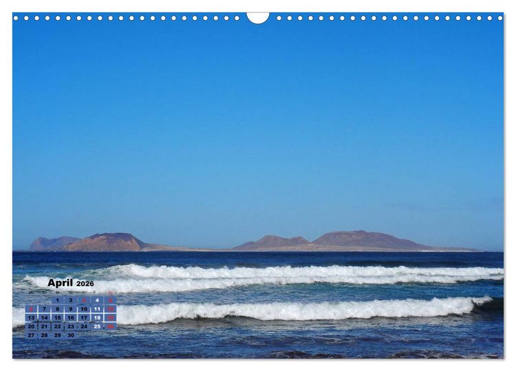 Produktbild: Lanzarote - Land der schwarzen Erde (Wandkalender 2026 DIN A3 quer), CALVENDO Monatskalender