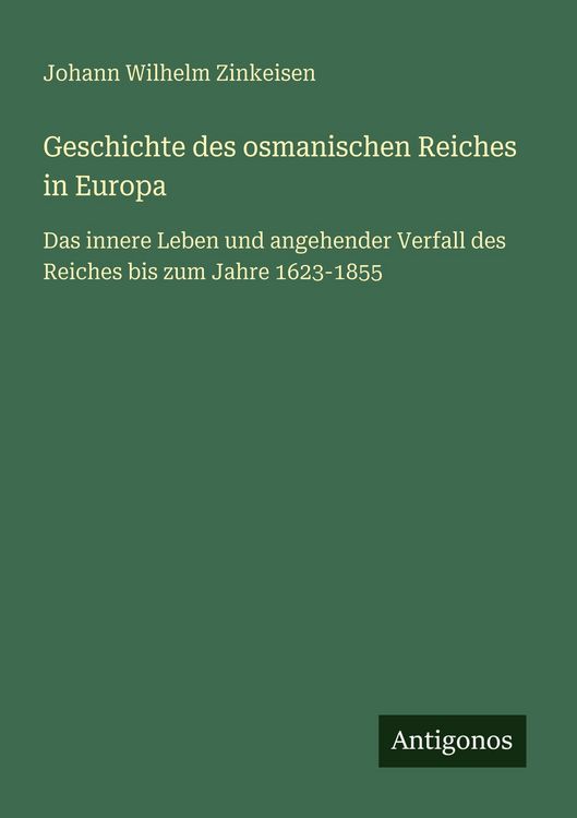 Produktbild: Geschichte des osmanischen Reiches in Europa