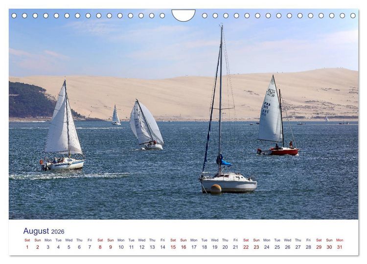 Produktbild: Arcachon Bay and the French Atlantic coast near Bordeaux (Wall Calendar 2026 DIN A4 landscape), CALVENDO 12 Month Wall Calendar
