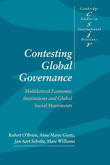 Produktbild: Contesting Global Governance