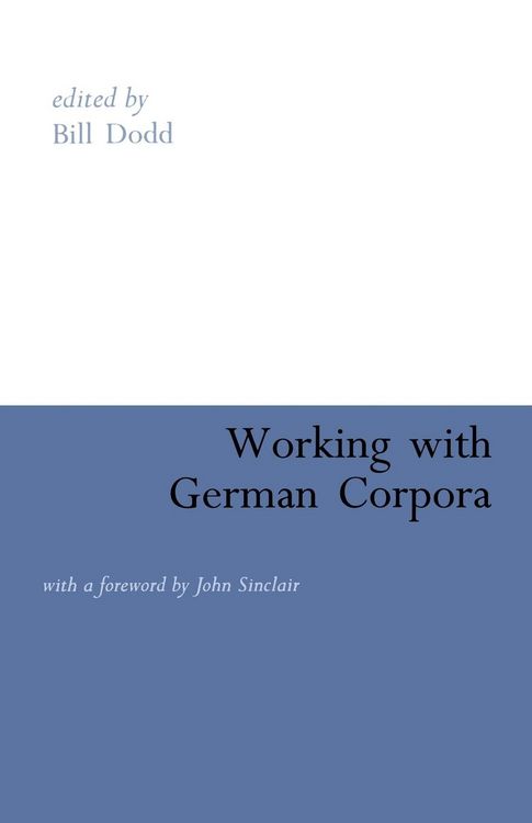 Produktbild: Working with German Corpora
