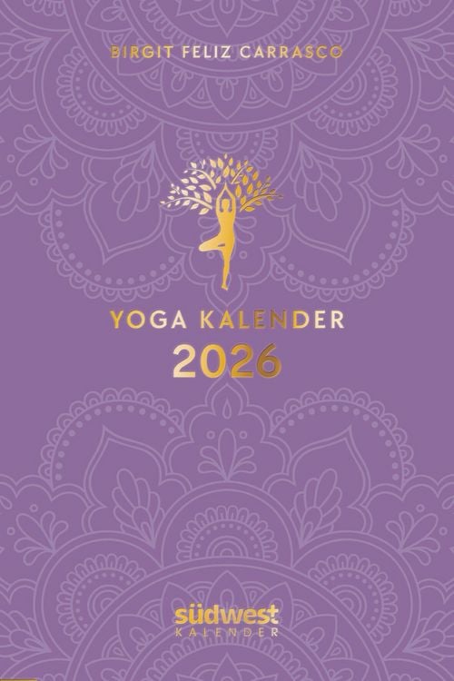 Produktbild: Yoga-Kalender 2026 - Taschenkalender mit Mantras, Meditationen, Affirmationen und Hintergrundgeschichten - im praktischen Format 10,0 x 15,5 cm, mit zahlreichen Illustrationen und Leseb&auml;ndchen