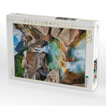 Produktbild: CALVENDO Puzzle Wasserfall in Albanien | 1000 Teile Lege-Gr&ouml;&szlig;e 64x48cm Foto-Puzzle f&uuml;r gl&uuml;ckliche Stunden