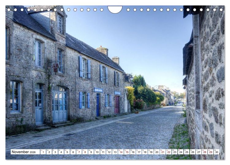 Produktbild: Locronan, ein Highlight in der Bretagne (Wandkalender 2026 DIN A4 quer), CALVENDO Monatskalender