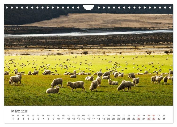 Produktbild: Naturschauspiel Neuseeland (Wandkalender 2027 DIN A4 quer), CALVENDO Monatskalender