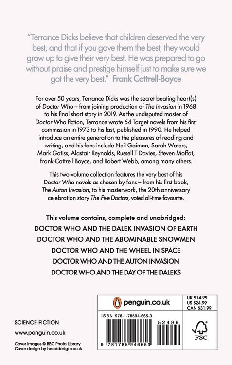 Produktbild: The Essential Terrance Dicks Volume 1