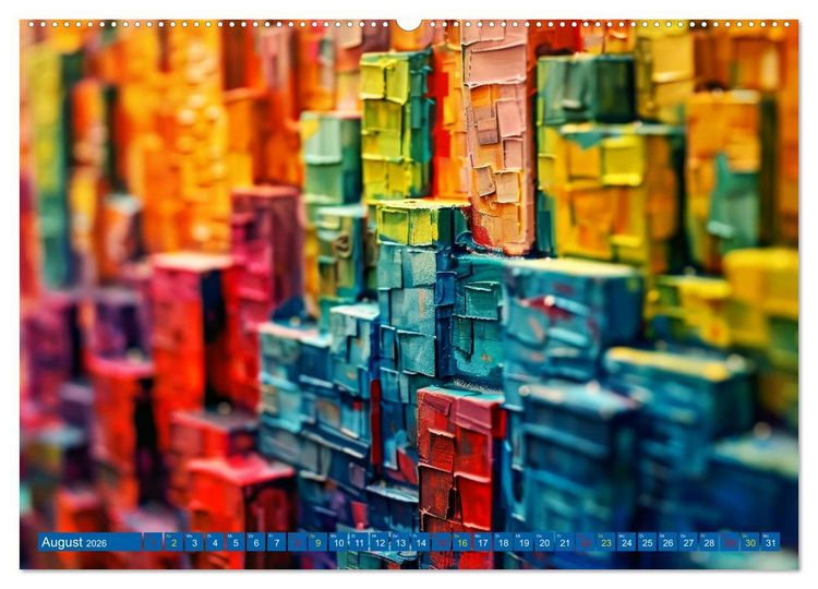 Produktbild: Patchwork - Farben und Formen (Wandkalender 2026 DIN A2 quer), CALVENDO Monatskalender
