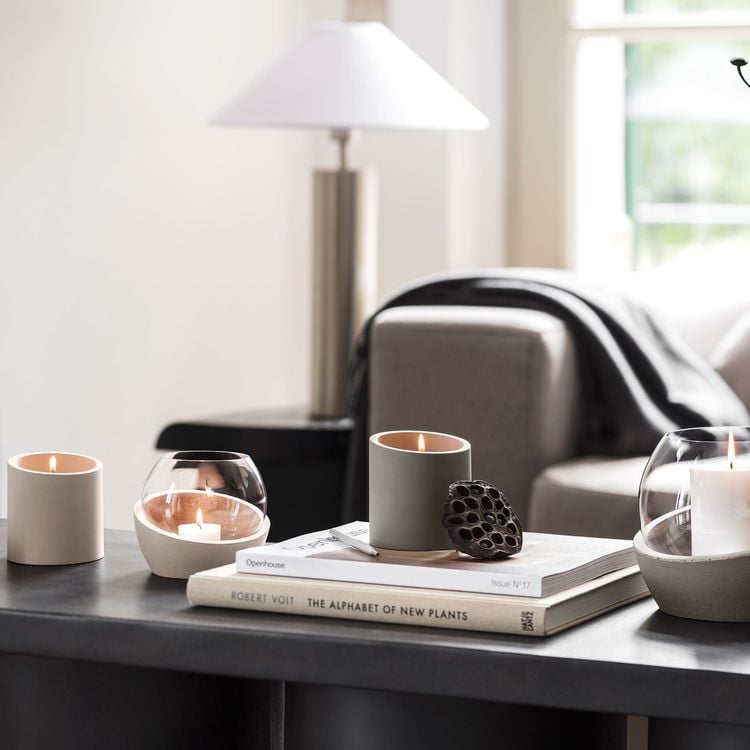 NewMoon Home Duftkerze taupe Fantasy