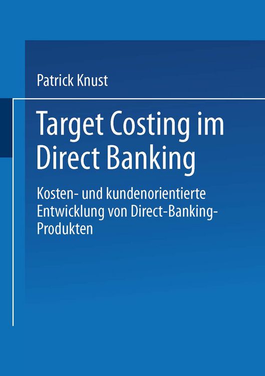 Produktbild: Target Costing im Direct Banking
