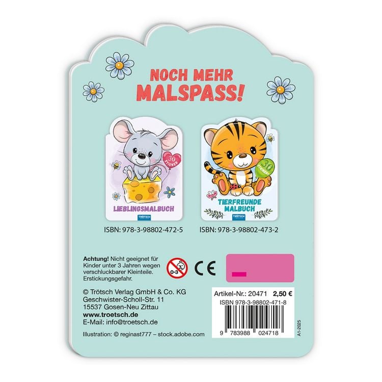 Produktbild: Tr&ouml;tsch Malbuch Knuddelfreunde-Malbuch