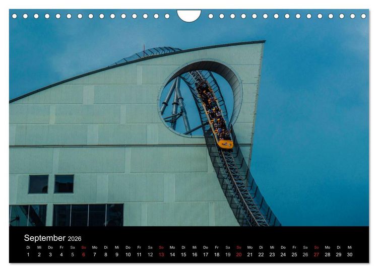 Produktbild: Made for Fear - Der Achterbahnkalender (Wandkalender 2026 DIN A4 quer), CALVENDO Monatskalender
