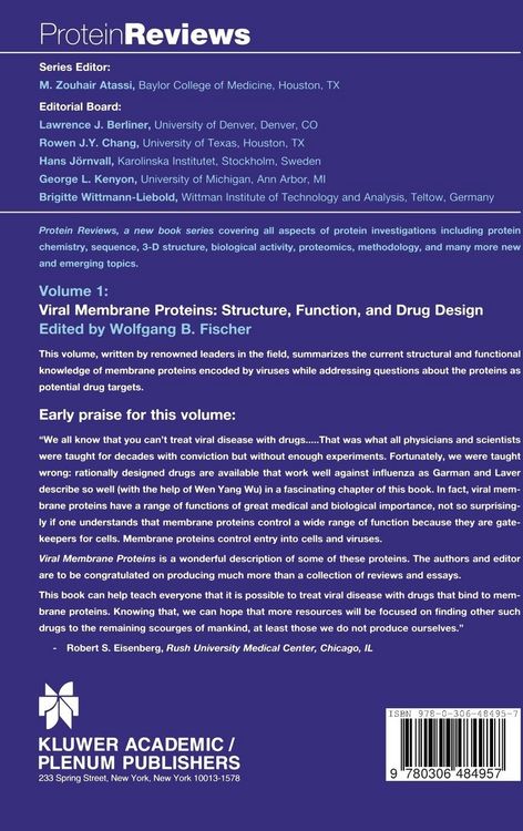 Produktbild: Viral Membrane Proteins: Structure, Function, and Drug Design
