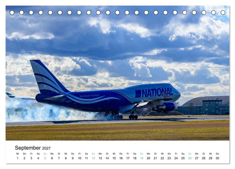 Produktbild: Air Cargo - Frachtflugzeuge, Giganten der L&uuml;fte (Tischkalender 2027 DIN A5 quer), CALVENDO Monatskalender