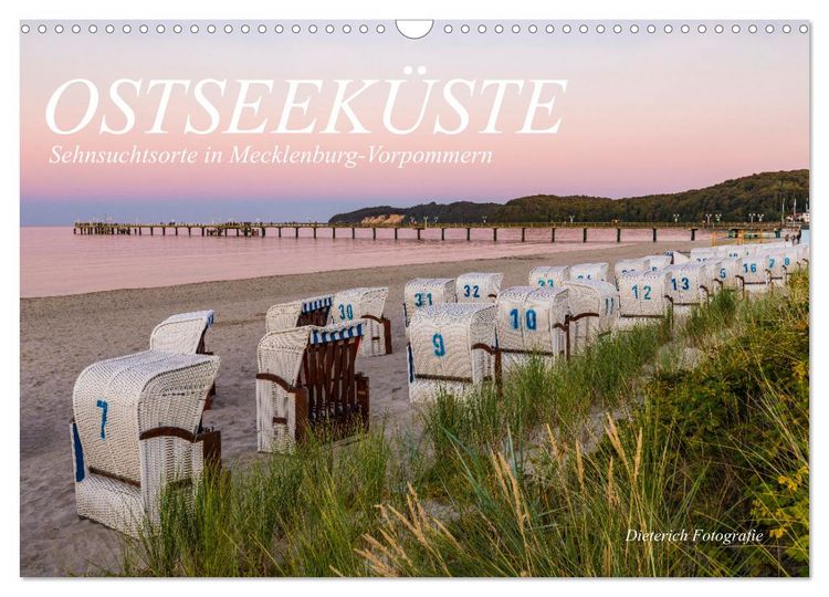 Produktbild: OSTSEEK&Uuml;STE Sehnsuchtsorte in Mecklenburg-Vorpommern (Wandkalender 2026 DIN A3 quer), CALVENDO Monatskalender