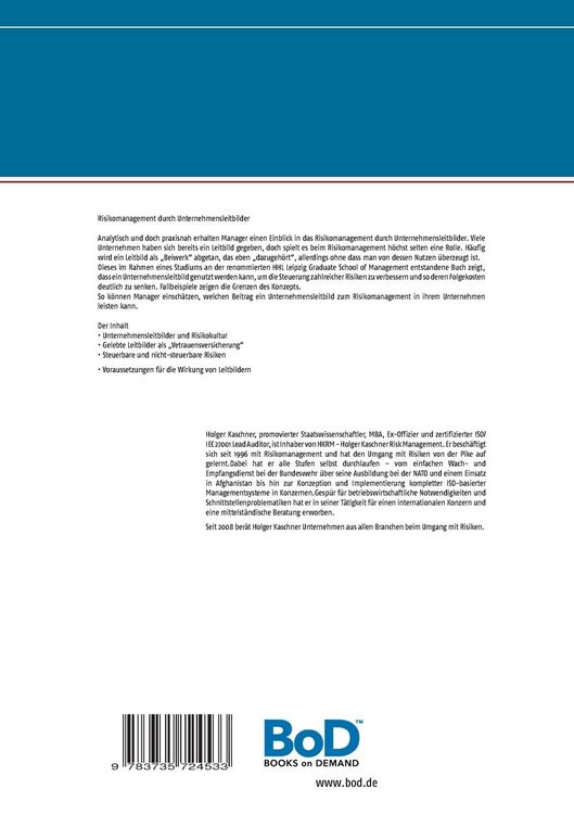 Produktbild: Risikomanagement durch Unternehmensleitbilder