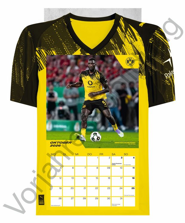 Produktbild: BVB Trikotkalender 2027