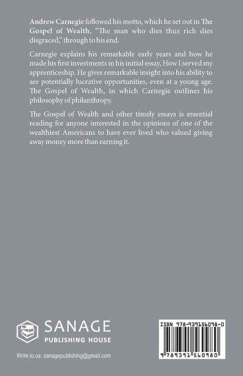 Produktbild: The Gospel of Wealth and Other Timely Essays