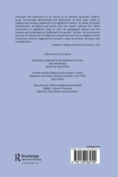 Produktbild: Framing Childhood in Eighteenth-Century English Periodicals and Prints, 1689-1789